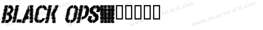 black ops字体转换